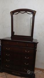 Cassettiera più specchio