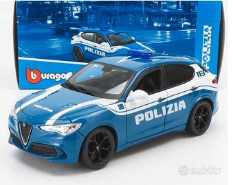 MODELLINO BURAGO POLIZIA 1:43 ALFA ROMEO STELVIO