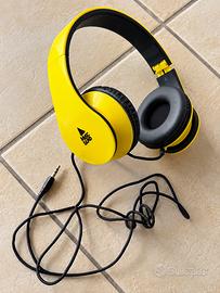 Cuffie over-ear gialle con cavo – Jack 3,5 mm