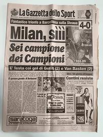 MILAN: LOTTO STORICO 6 GAZZETTE ORIGINALI