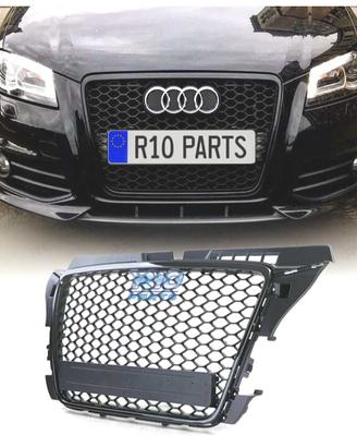 GRIGLIA AUDI A3 8P 08-12 LOOK RS3 NERO LUCIDO
