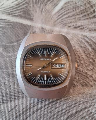 Orologio Swiss Made GROVANA Vintage 17 Rubini 
