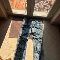 jeans strappato drip