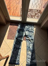 jeans strappato drip