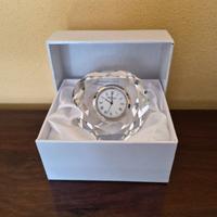 Orologio da tavolo in cristallo sfaccettato