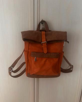 🎒 Borsa/Zaino Convertibile Scamosciata