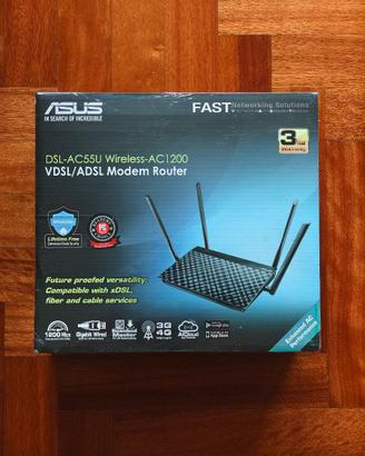modem router ASUS DSL-AC55U Wireless-AC 1200 NUOVO