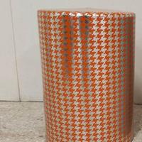 Pouf sgabello tondo in ceramica