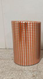 Pouf sgabello tondo in ceramica