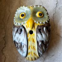Civetta decorativa in ceramica