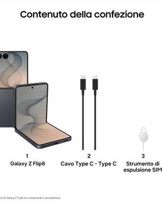 Samsung Galaxy Z Flip 8 512GB Nero SIGILLATO