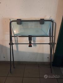 Vaschetta bagnetto STOKKE con trepiedi e riduttore