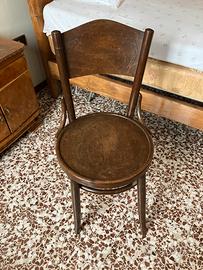 Coppia di sedie anni 40 vintage