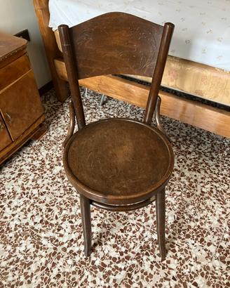 Coppia di sedie anni 40 vintage