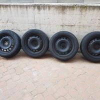Cerchi in ferro da 16'' e Gomme 195/55 R16 m+s