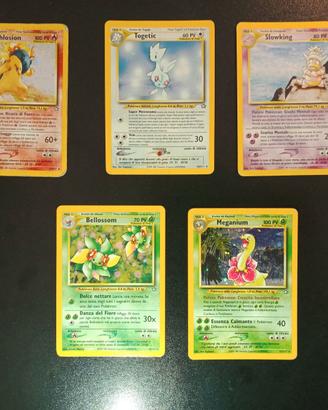 5 Holo vintage 2001 Pokemon iconiche