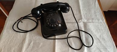 Telefono nero in bachelite, Anni '40 '50.