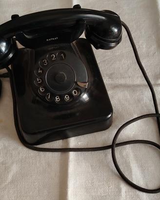 Telefono nero in bachelite, Anni '40 '50.