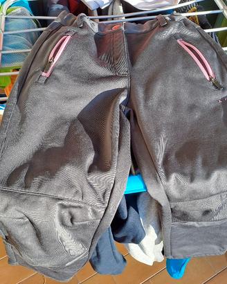pantaloni felpati e impermeabili 8 anni