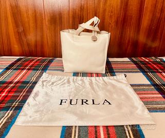 Borsa Furla in pelle panna vintage