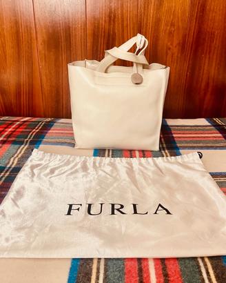 Borsa Furla in pelle panna vintage