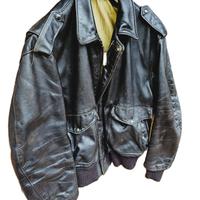 Vintage Schott NYC A-2 Flight Jacket Pelle Origina