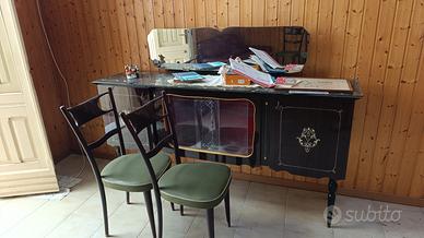 soggiorno e camera da letto anni 70