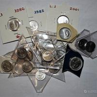 1 Lira + 2 Lire serie dal 1968 al 2001 FDC