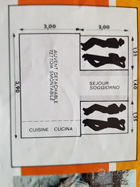 Carrello tenda 5 posti