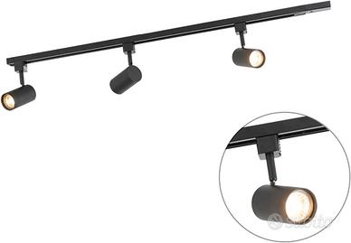 QAZQA jeana Moderno - 20 luce - L 14000 mm - Nero