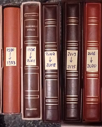 Raccolta francobolli repubblica 1956 al 2023