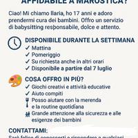 Servizio babysitting disponibile a Marostica