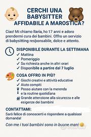 Servizio babysitting disponibile a Marostica