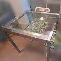 Tavolo vetro cucina allungabile