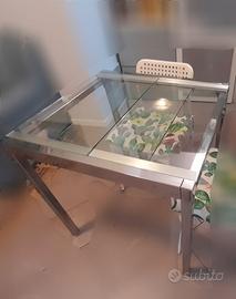 Tavolo vetro cucina allungabile