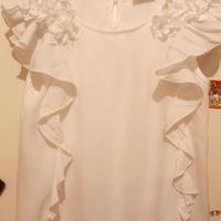 Blusa bianca Monnalisa tg. XS