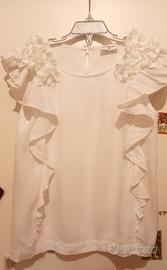 Blusa bianca Monnalisa tg. XS