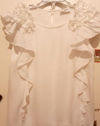 Blusa bianca Monnalisa tg. XS