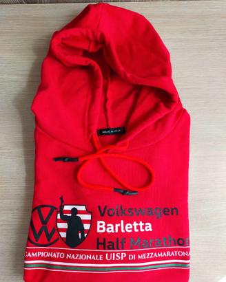 Felpa rossa Volkswagen Barletta Half Marathon