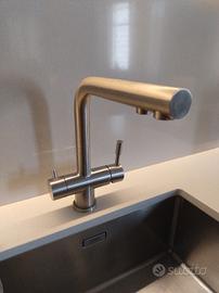 miscelatore tre Vie Franke acciaio inox satinato