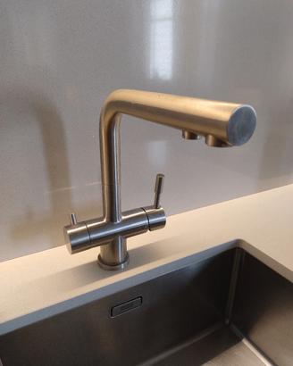 miscelatore tre Vie Franke acciaio inox satinato