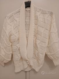 maglione modello scialle donna