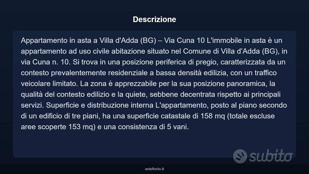 Appartamento – Villa d'Adda, Rossera - Vista 4