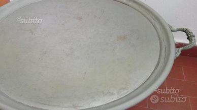 Vassoio vintage in peltro