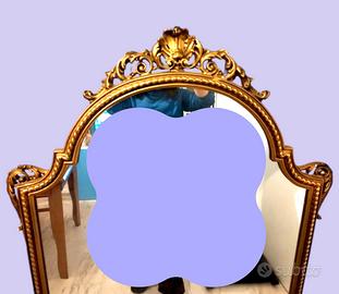 Specchio grande stile classico oro 160x97 cm ✨