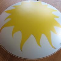 Plafoniera con sole per stanza bambini