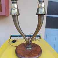 lampada vintage anni 50 in ottone