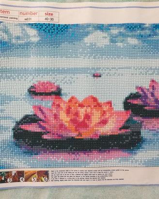 Già completato - Diamond painting Ninfee