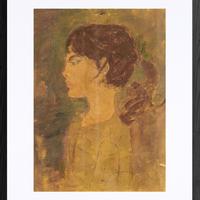 Quadro disegno ritratto originale certificato