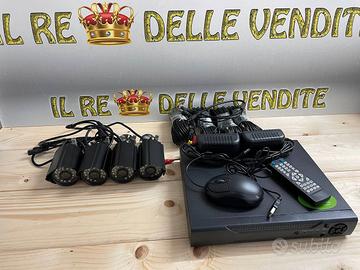 KIT VIDEOSORVEGLIANZA 4 TELECAMERA 